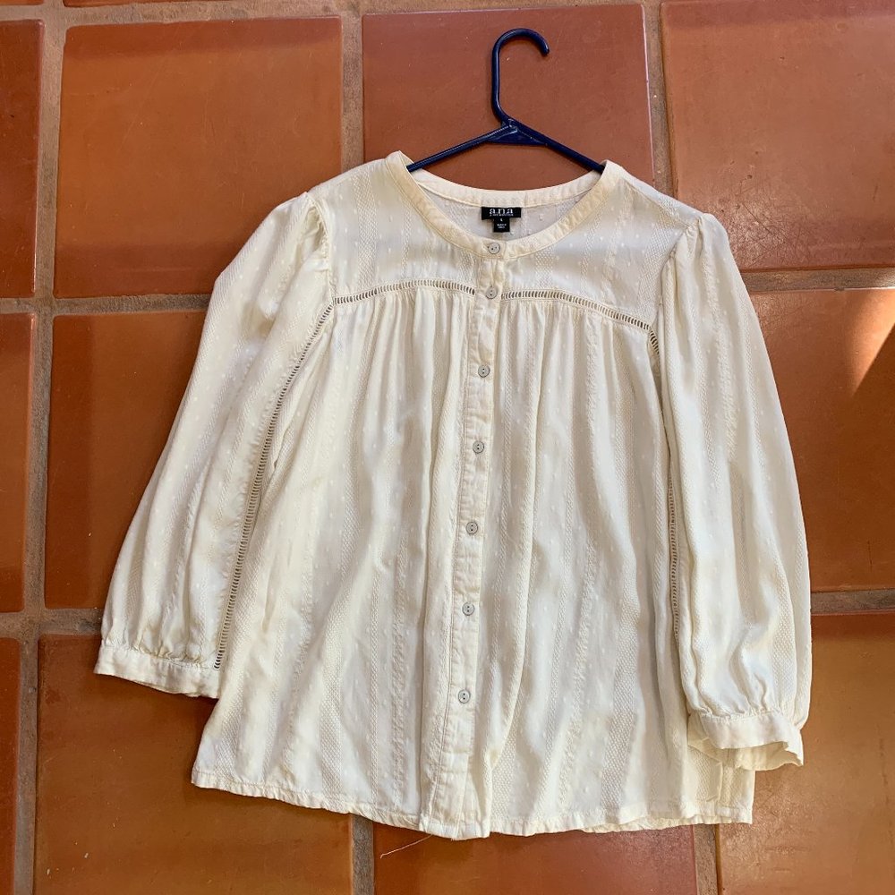 Rayon peasant-style blouse